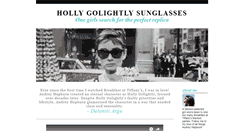 Desktop Screenshot of hollygolightlysunglasses.com